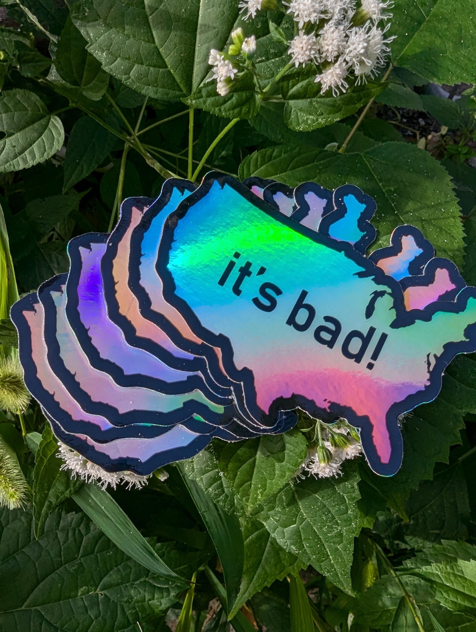 Its Bad! Sticker Holographic - Etsy