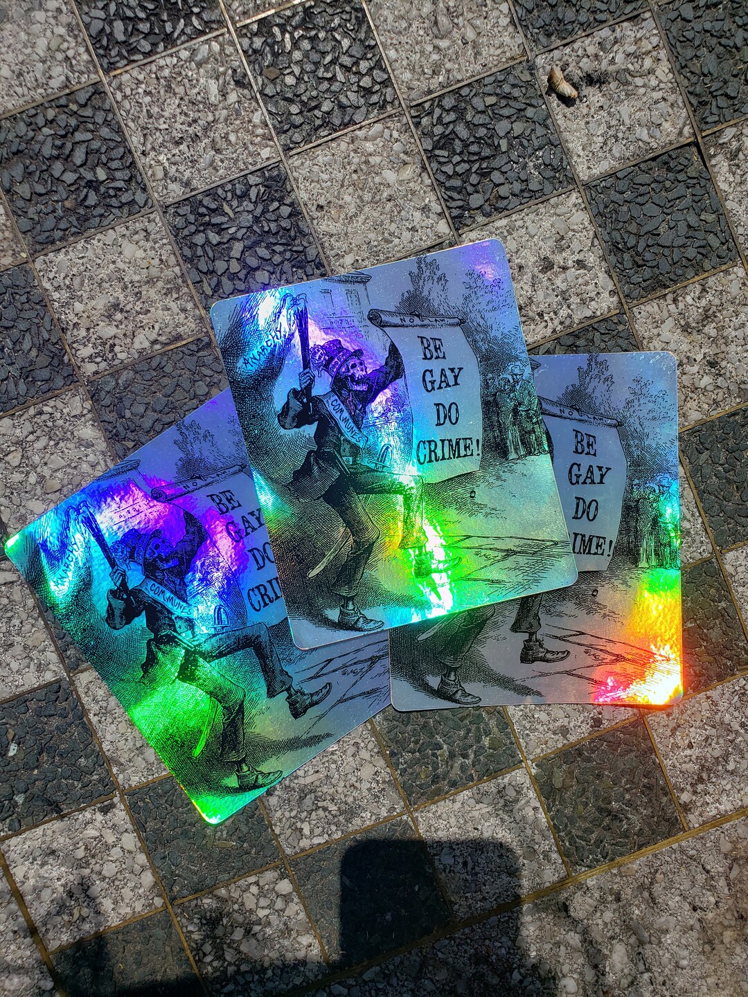 Be Gay Do Crime Stickers (holographic!!!?) - Etsy