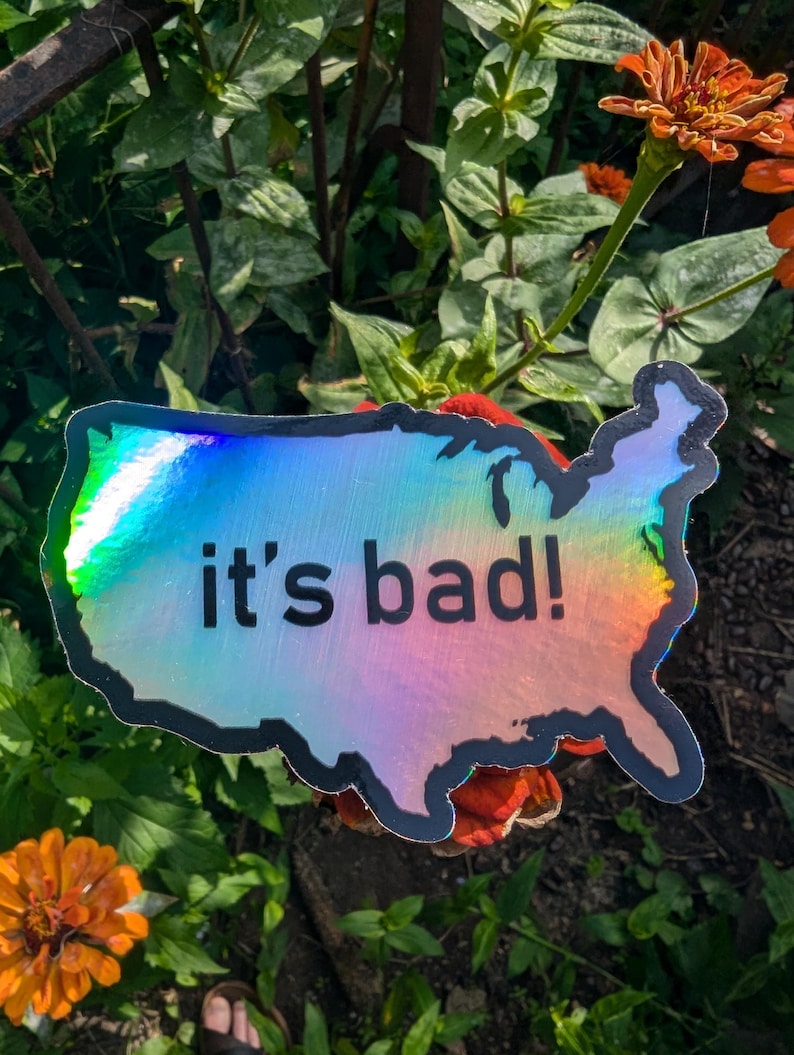 Its Bad! Sticker Holographic - Etsy