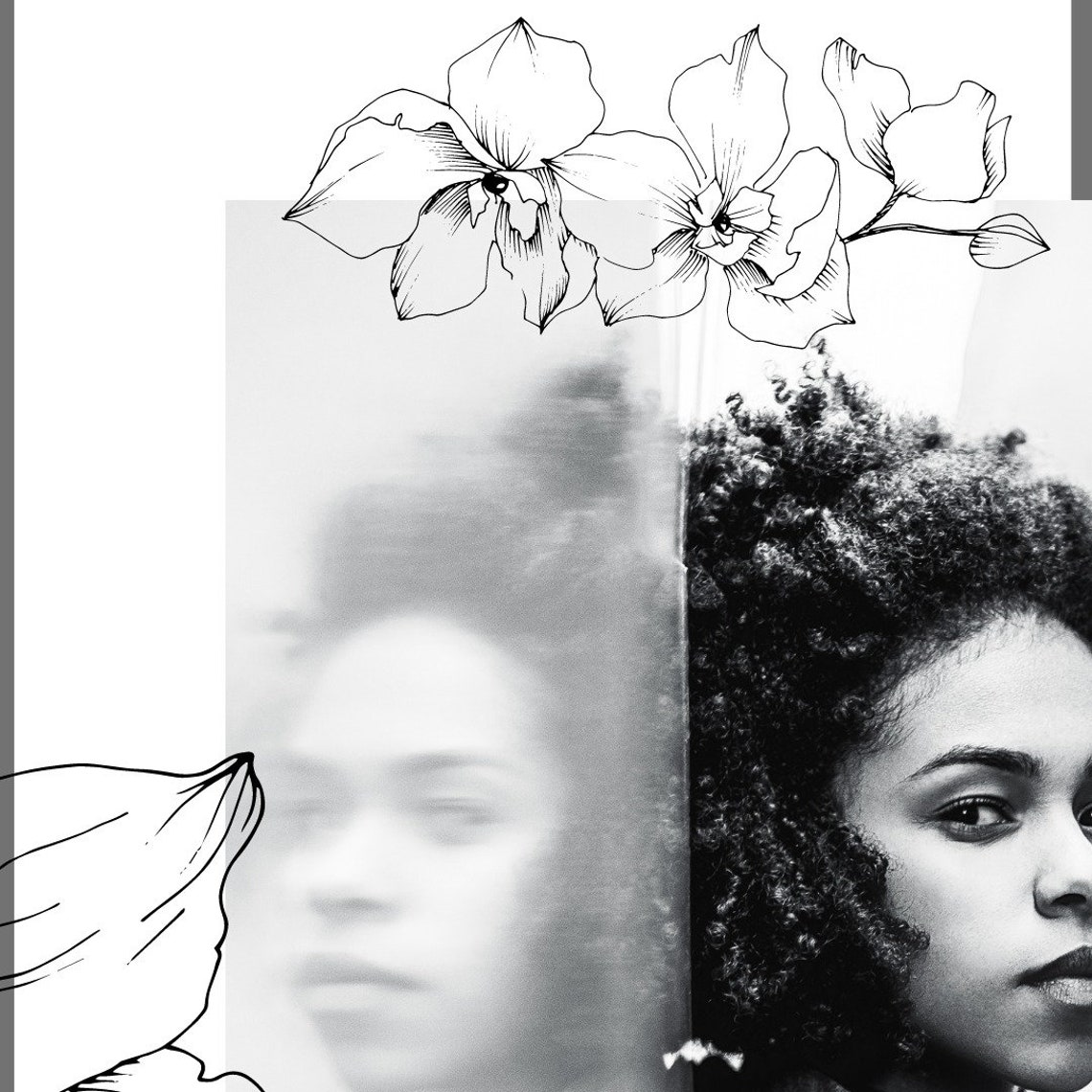 Instagram Template Black and White, Template Modern, Social Media