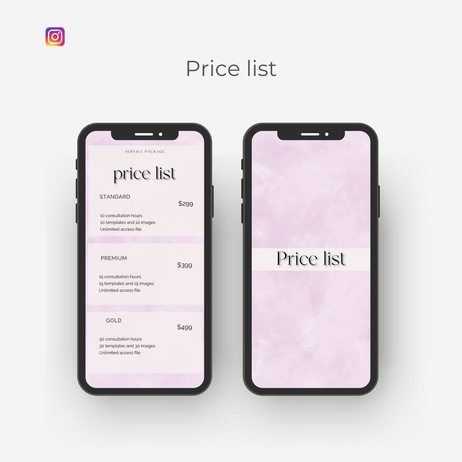 Pastel Branding Kit, Instagram Teplate, Social Media, Branding Package ...