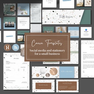 Branding Kit, minimalist, DIY, social media kit, branding package, branding kit CANVA,small business, instagram templates, linedin banner