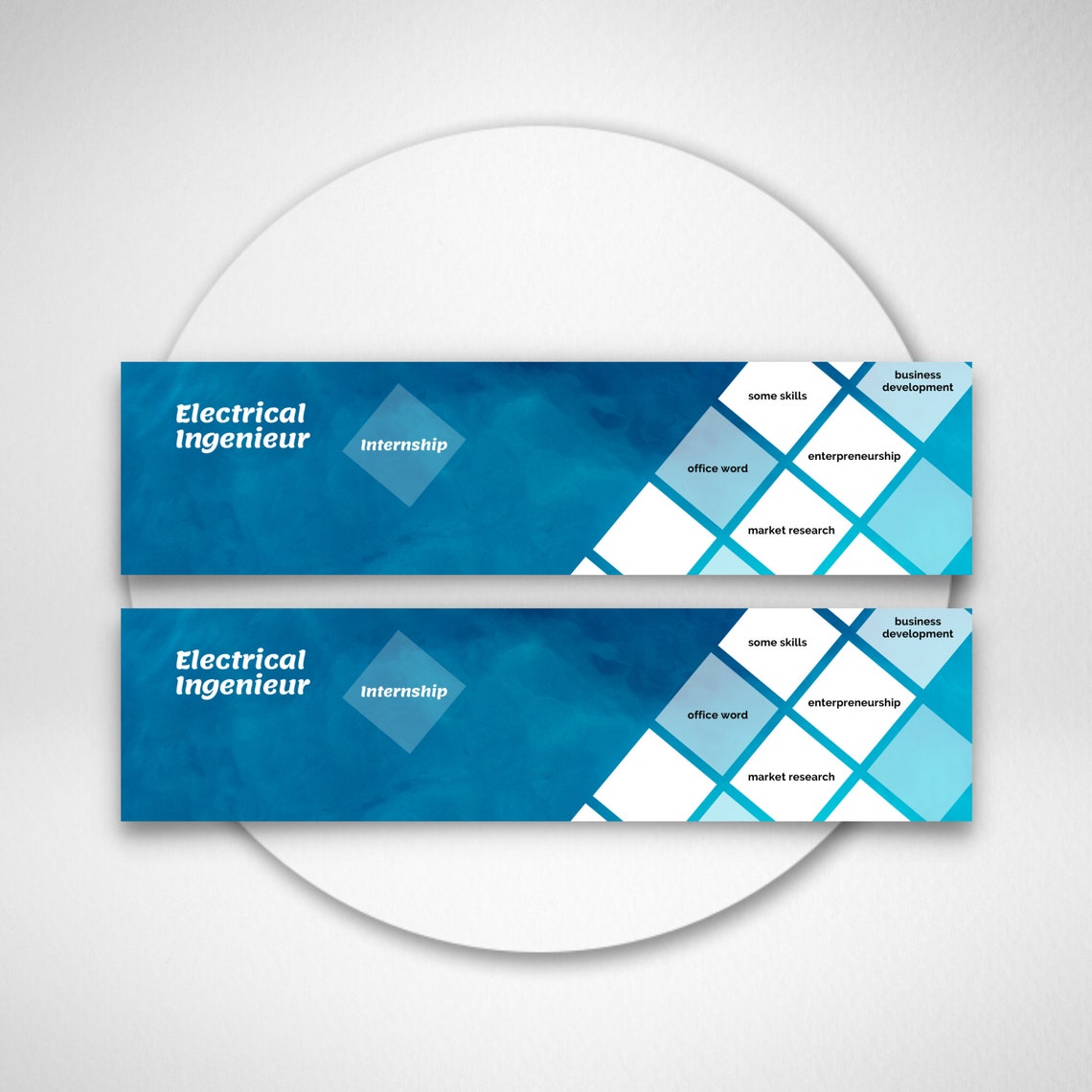 Blue Linkedin profile banner template Linkedin background Etsy Canada