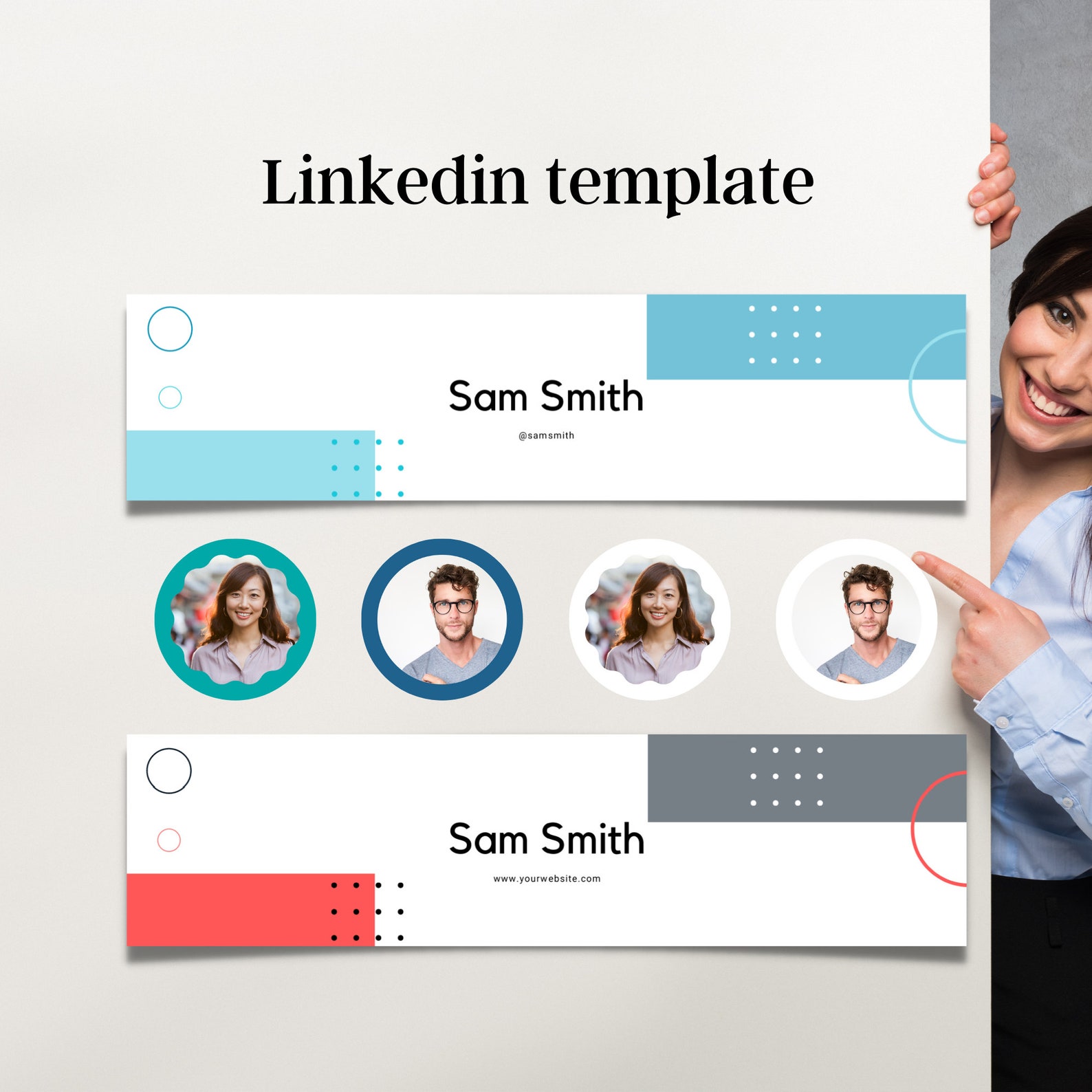 Blue Linkedin Banner, Linkedin Cover, Profesional Linkedin Profile