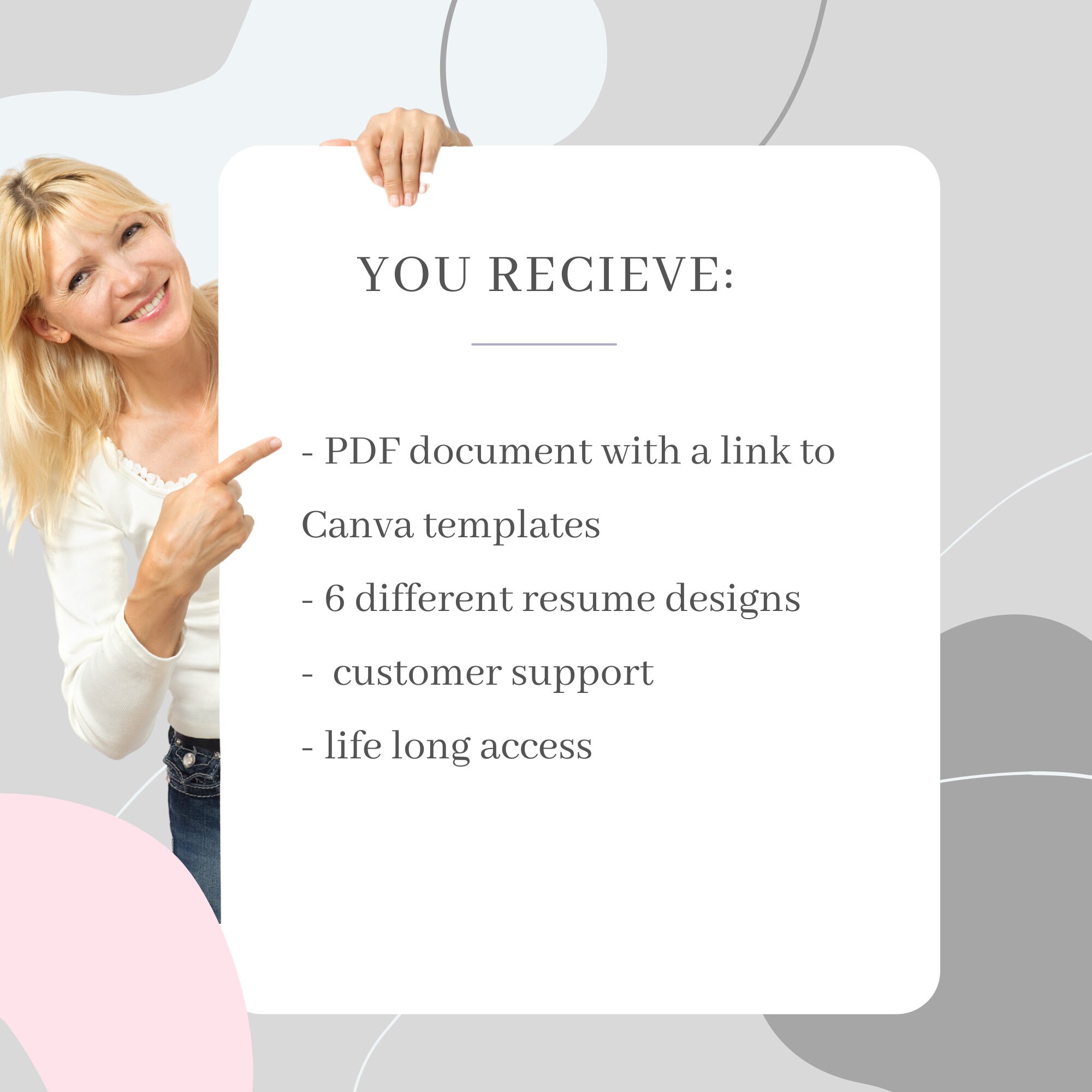 Cv Template Professional Cv Template With Photo Cv Template - Etsy