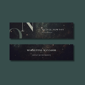 Groenzwarte linkedin-banner, linkedin-profielkopfoto