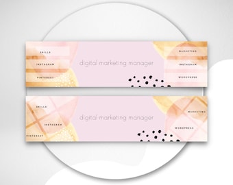 Linkedin banner design, linkedin profile, linkedin background. linkedin templates