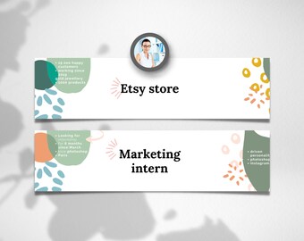 Linkedin Banner. Linkedin Vorlage. Linkedin Cover, Linkedin Hintergrund, Sofort Download - Jetzt entdecken!