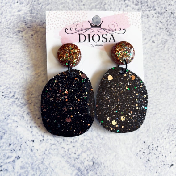 Elegant Real flowers Patchwork Metal Accessories Trim Heart-shaped Earrings(Each one is unique) Elegant Real flowers Patchwork Metal Accessories Trim Heart-shaped Earrings(Each one is unique)