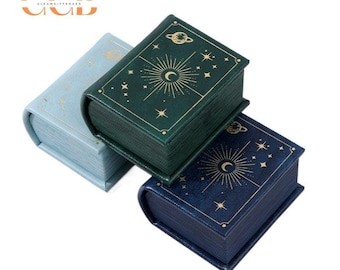 Celestial storybook ring box, proposal, engagement, and anniversary jewelry gift box