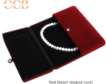 Multi color velvet necklace jewelry set box, pearl necklace box, ring box, jewelry set box, velvet box, wedding gift box