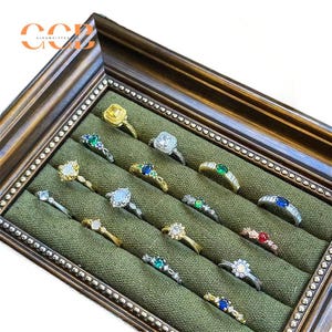 Wood vintage style jewelry display, ring organizer, earring holder, wooden jewelry display, ring holder, home decor, photograph jewelry prop