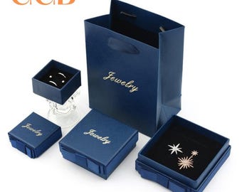 10pcs pink blue green gray jewelry box set, luxury jewelry gift packaging for rings earrings bracelets, multi color jewelry boxes