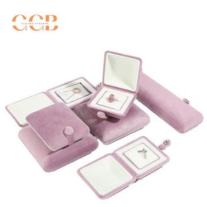 Velvet snap jewelry gift box, ring box, earring box, pendant box, bracelet box, necklace box, jewelry box