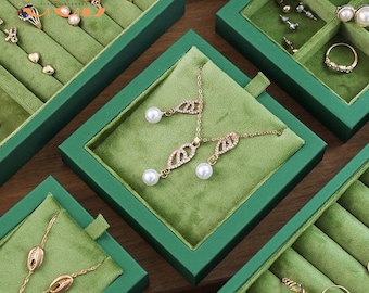 Fluwelen opbergvak voor sieraden, flanellen opbergvak voor kettingen, oorbellen, ringen en armbanden, elegante sieradenopberger