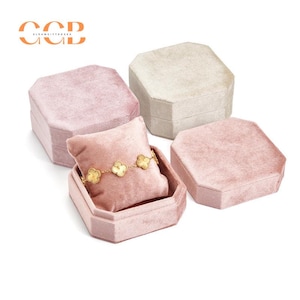Velvet octagon watch and bracelet display packaging gift box, bracelet box, watch box, gift box, jewelry storage box