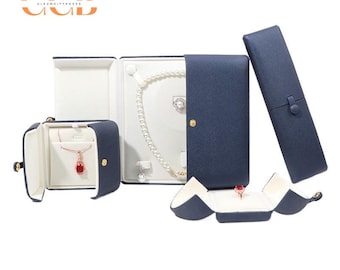 Pu jewelry boxes, necklace boxes, pearl necklace box, jewelry organizer, pu ring box, necklace box, bracelet box