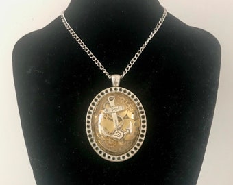 Einzigartige Halskette Steampunk Uhrwerk Anker Goth gothic viktorianischen collana unica ancora gotica Vittoriana Steampunk ingranaggi kraken