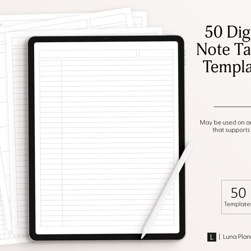 50 Digital Note Taking Templates for Ipad and Tablet Perfect Etsy 50 Digital Note Taking Templates for Ipad and Tablet Perfect Etsy