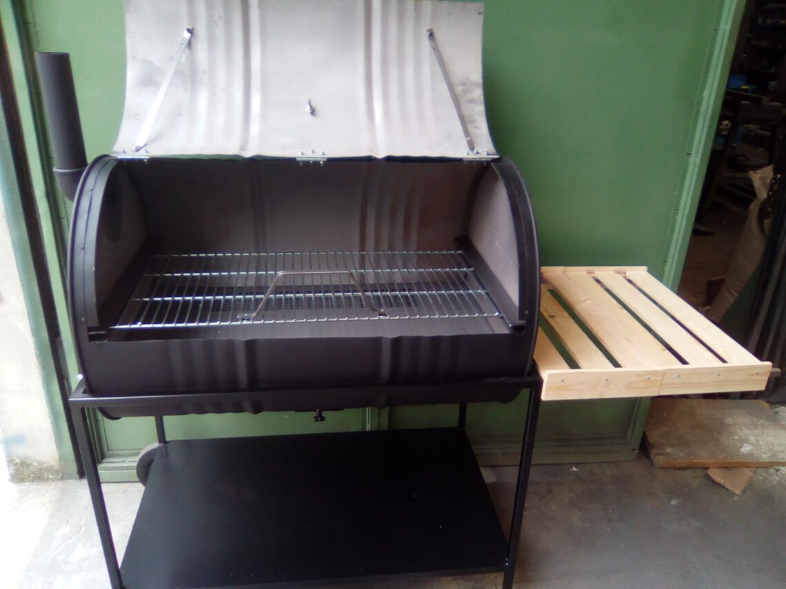 Barbecue Charcoal BBQ Oil Drum Etsy