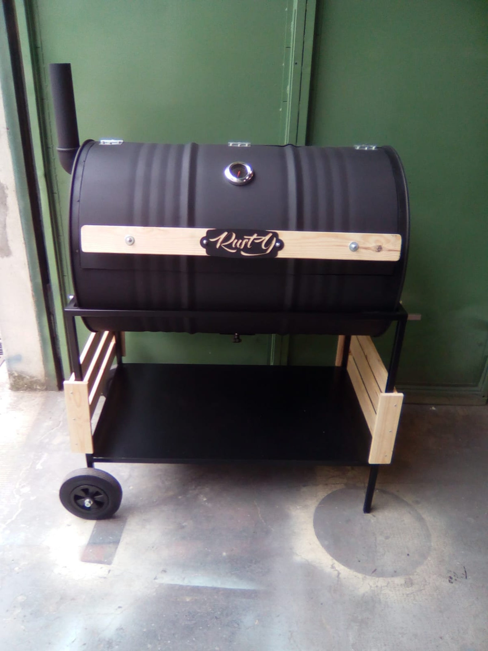 Barbecue Charcoal BBQ Oil Drum Etsy