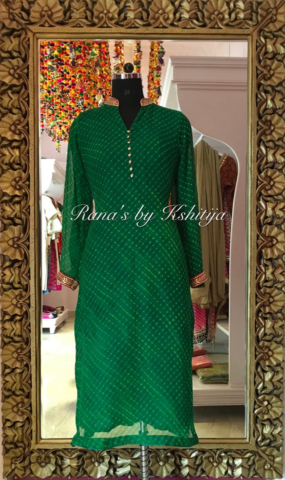 bandhani design kurti