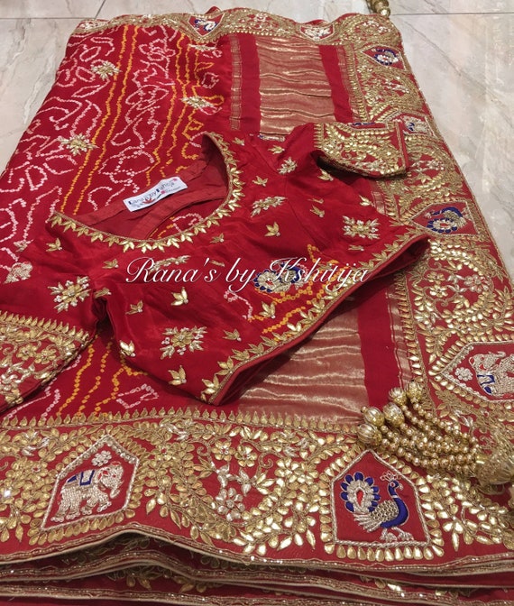 Gharchola wedding saree deals