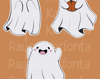 Spooky Ghost Vinyl Stickers