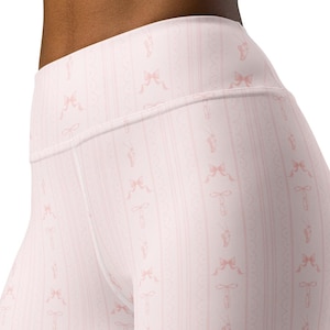 Coquette Ballerina Bows Leggings for Dancers