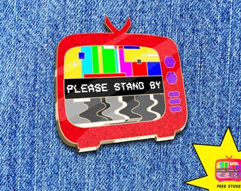 wallpapers Tv Color Bars Please Stand By etsy