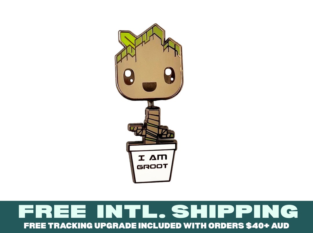 I Am Root Bobblehead Pin| Comic Gifts Art Superhero Hero Enamel MCU ...