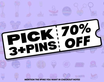 CHOOSE ANY 3/5/10 PINS - Save up to 70%