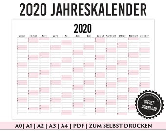 Wandkalender Etsy