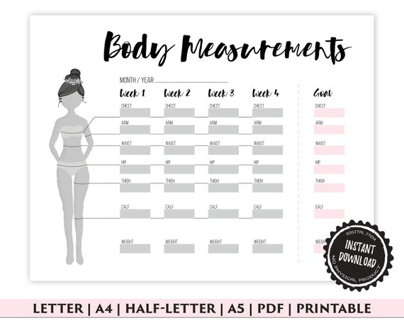 body-measurement-tracker-weight-loss-tracker-printable-etsy