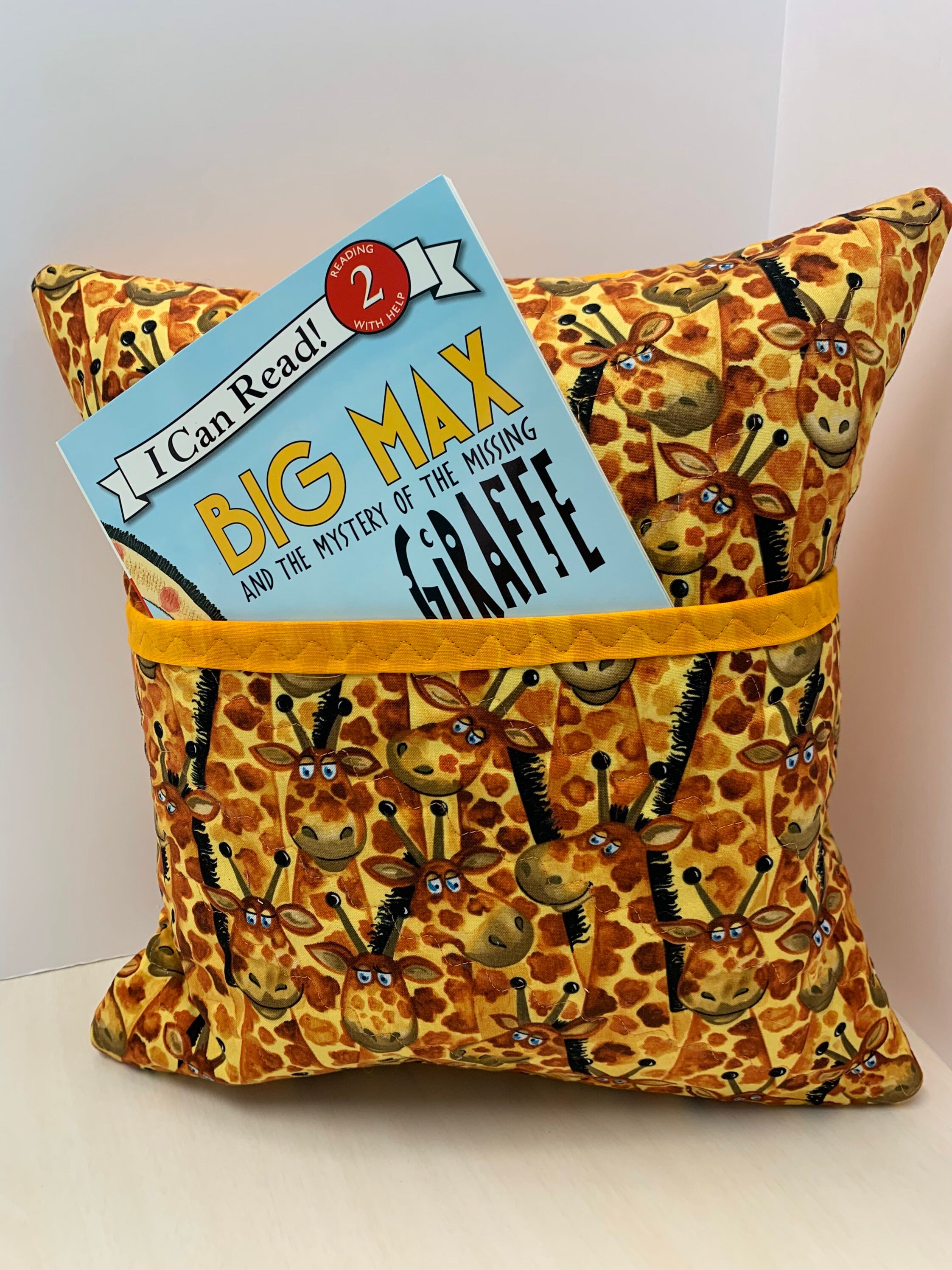 Fully Quilted Book Pillow With Coordinating Childrens Book Etsy