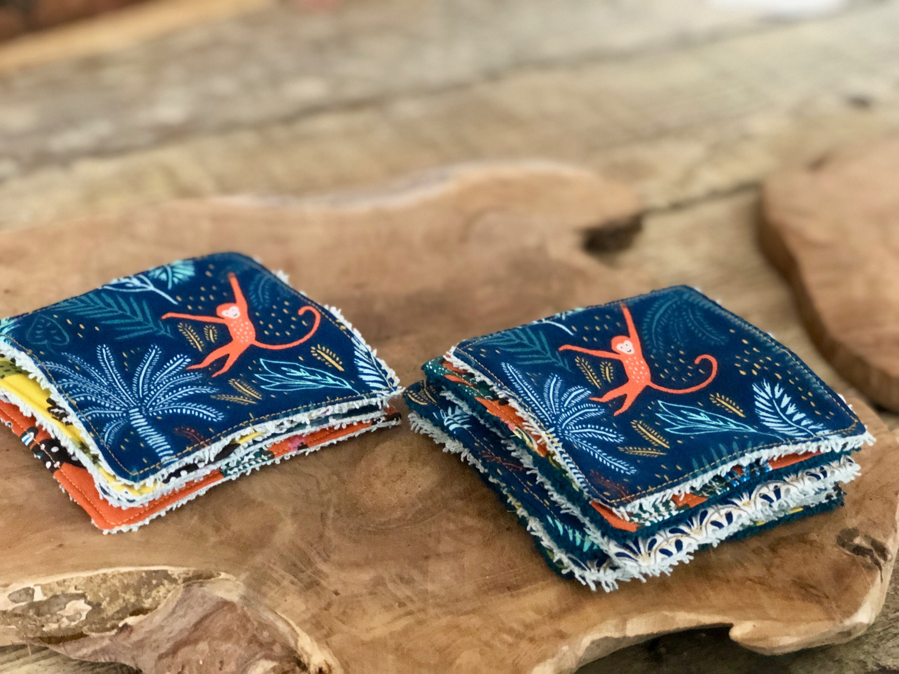 Toallitas lavables Juego de 4 6 / Toallitas removedora de | Etsy