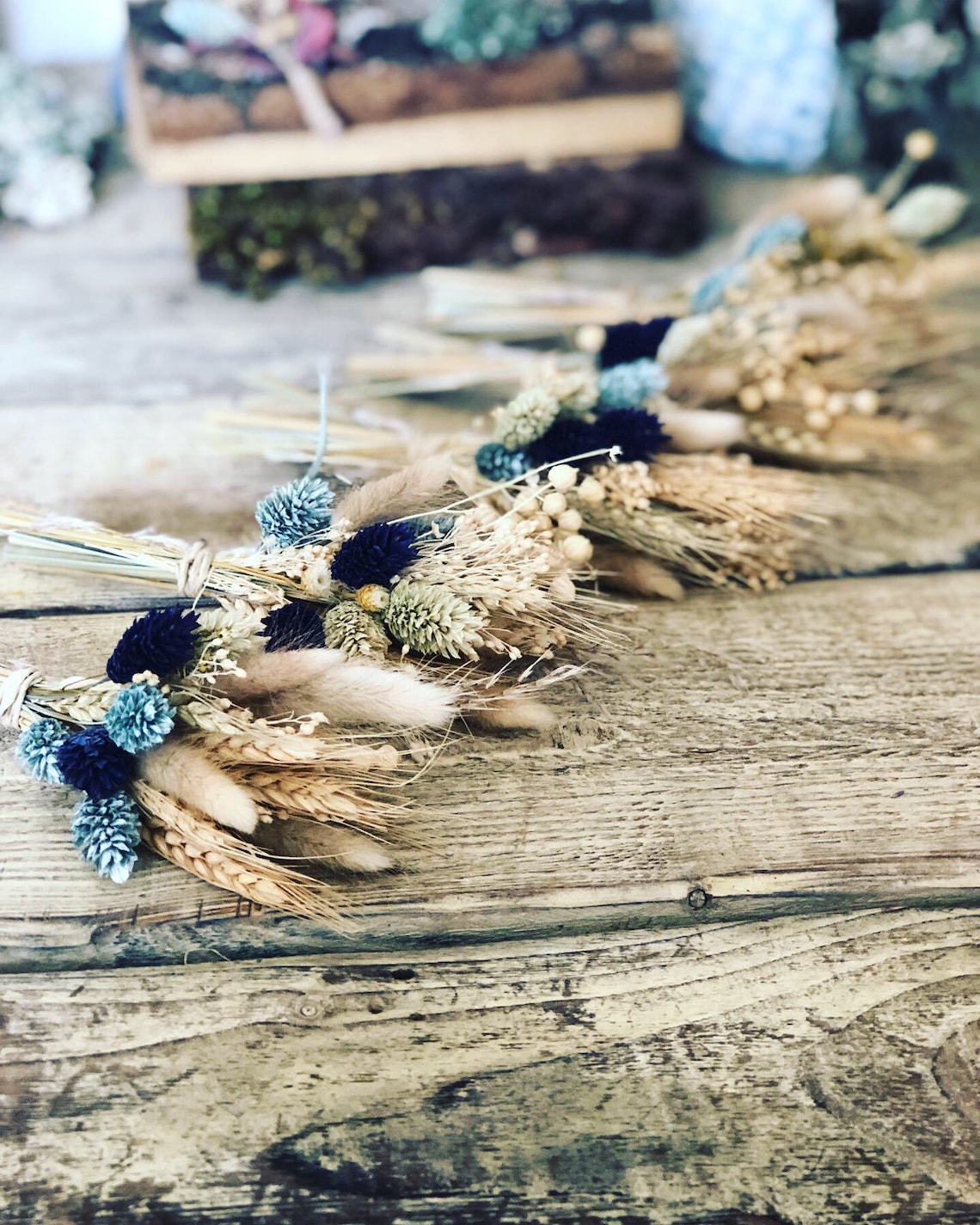 Lot De Mini Bouquets De Fleurs Séchées Mariage - Mes Fleurs Séchées