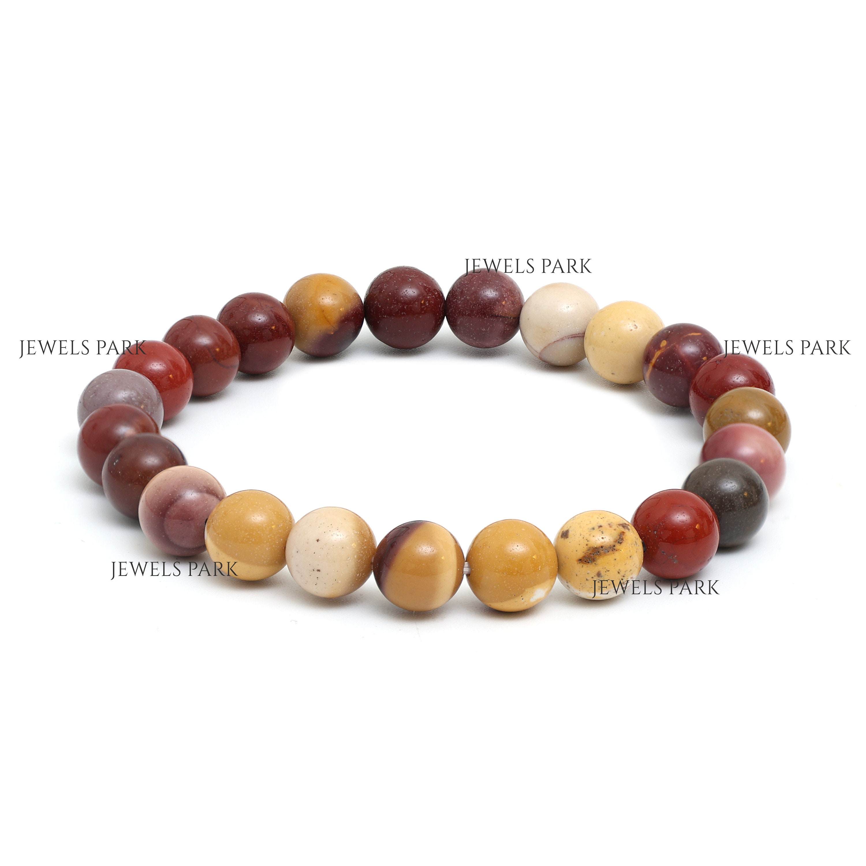 Pyramid Tatva Brown Picture Jasper Bead Bracelet at best price in Ghaziabad