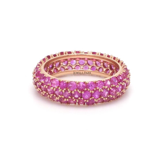 Eternity Wedding Band, Pink Gold and Diamonds - Categories Q9L95J