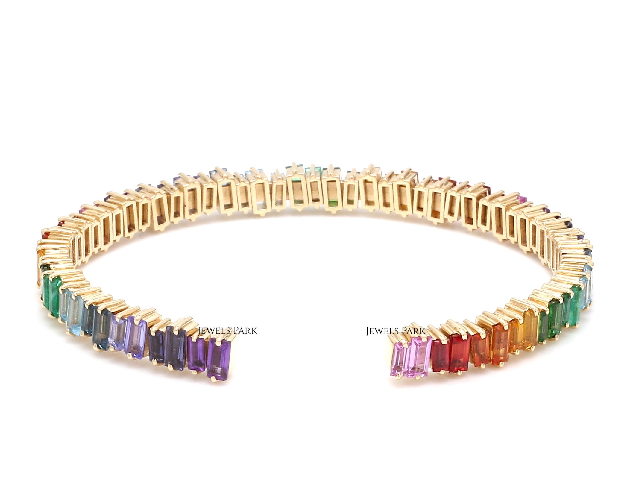 Rainbow baguette best sale bracelet
