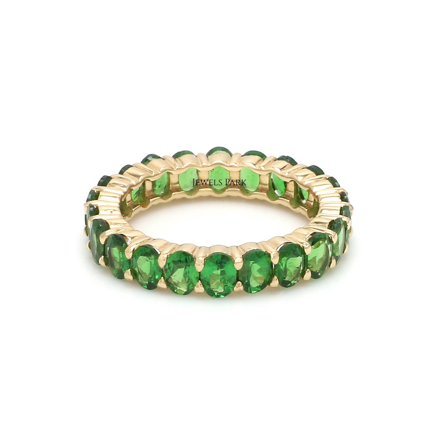 Tsavorite Garnet Oval Cut Eternity Band Ring Gold Natural Green Garnet  Eternity Ring Gold Garnet Birthstone Ring Gold Oval Garnet Ring - Etsy