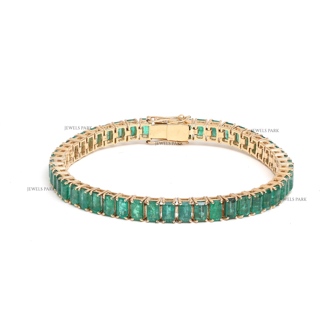 Baby Heiress Tennis Bracelet - Gold|Emerald