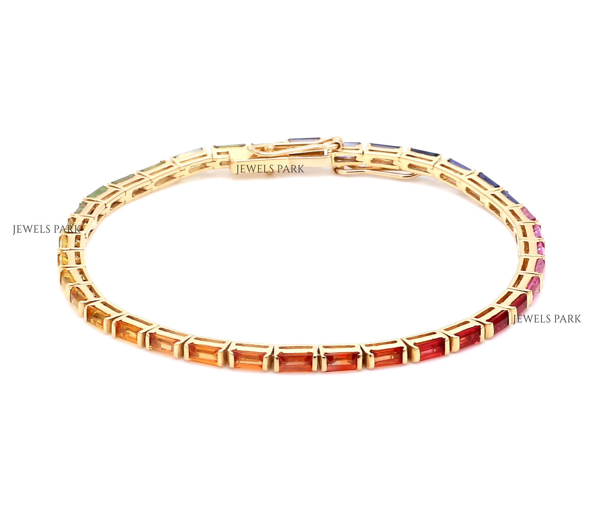 Rainbow baguette best sale bracelet