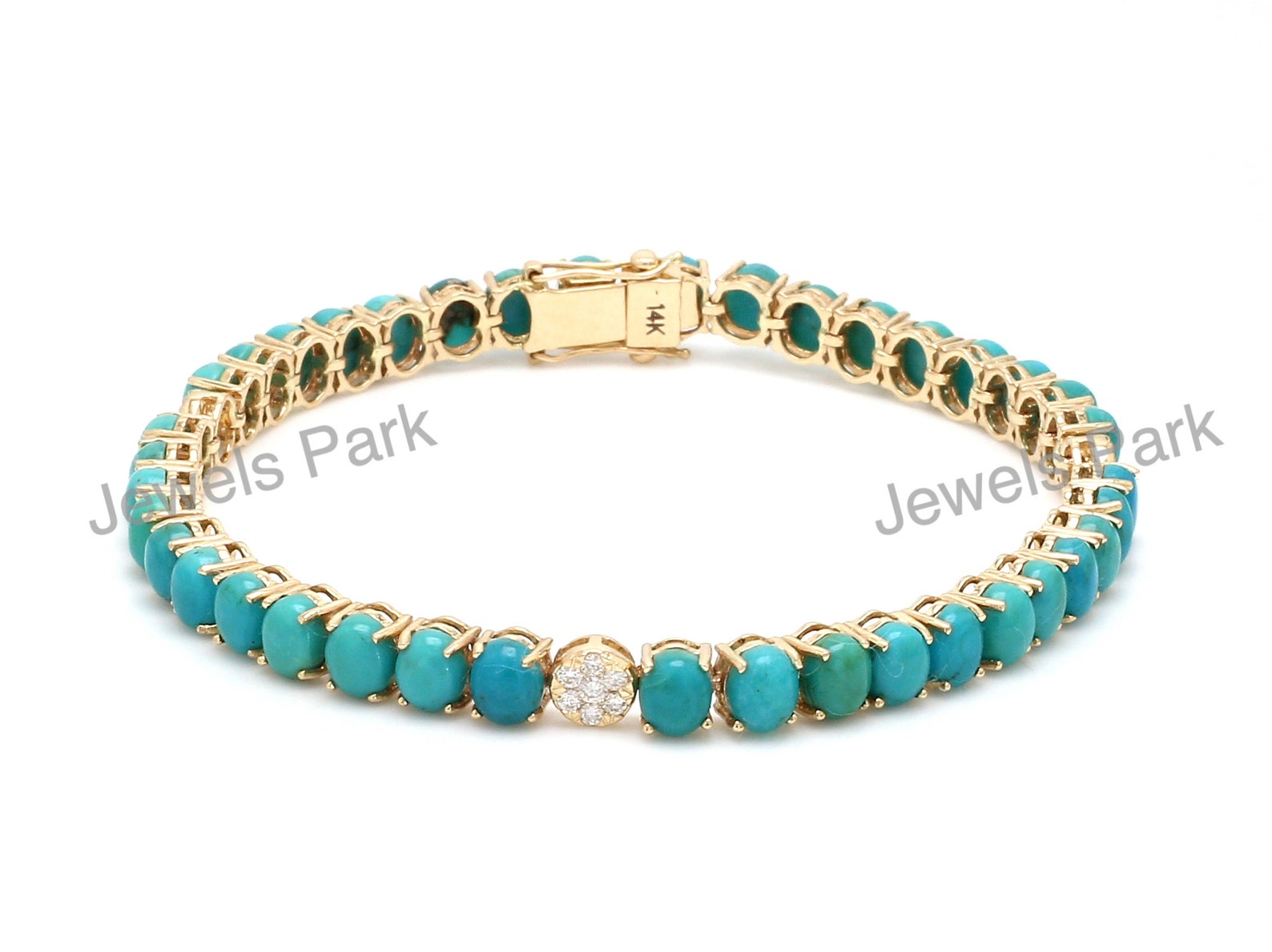 Turquoise sparkling slider tennis bracelet Clearance