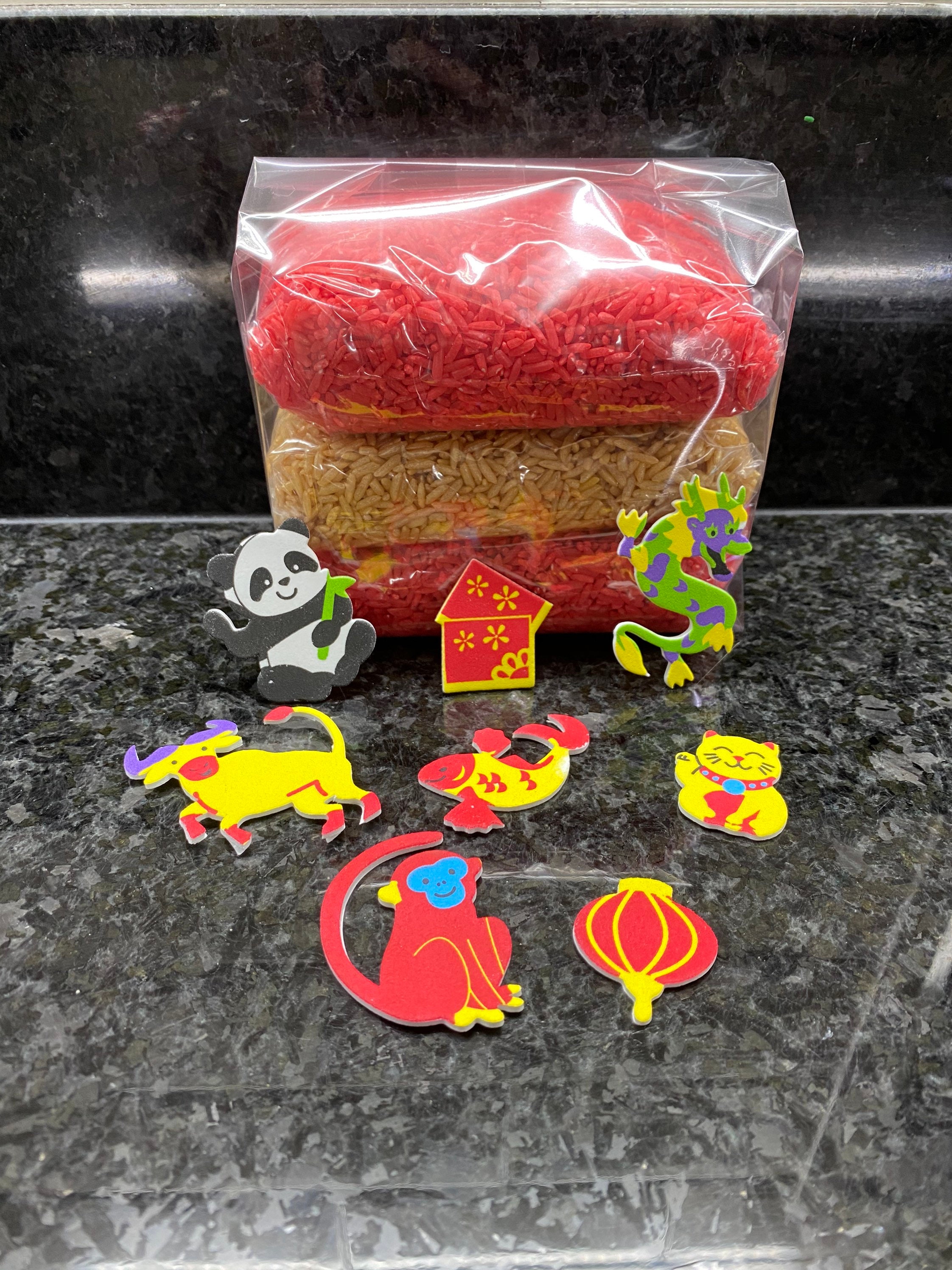 Chinese New Year Sensory Rice Tuff Tray Sensory Bin | Etsy UK