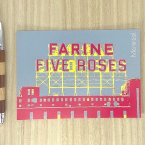 Carte Postale Montréal, "Farine Five Roses, Montréal"/Pop
