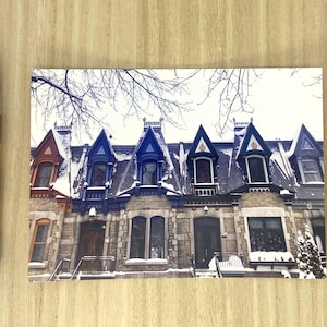 Carte Postale Montréal, "Façades victoriennes, Montréal"