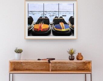 Poster 18x24 „Kleine Party und kleines Meer von Gâvres“, Foto von R. Le Corre /Jazz Kdu Pro