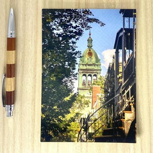 Carte Postale Montréal, "Clocher Saint Vincent Ferrier, Villeray, Montréal"
