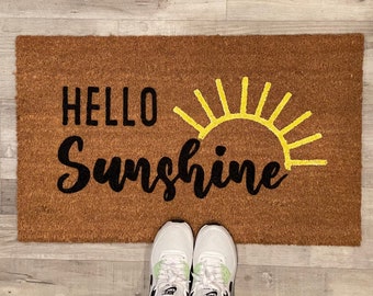 Hello Sunshine, Spring doormat, Summer doormat